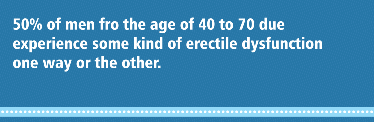 Men Fro The Age Of 40 To 70 Due Experience Some Kind Of Erectile Dysfunction
